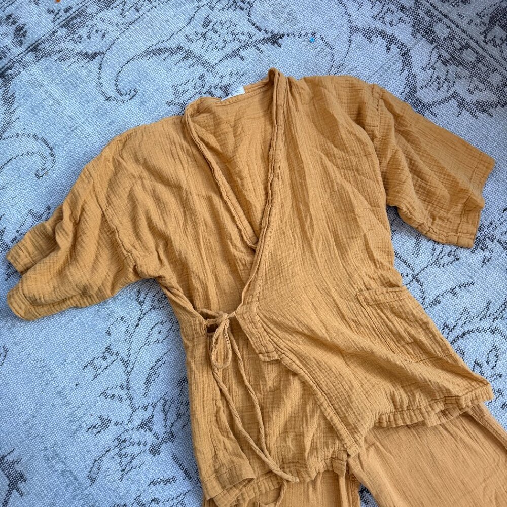 Oddbird Co. Kardes Set - top in Marigold Sz Small